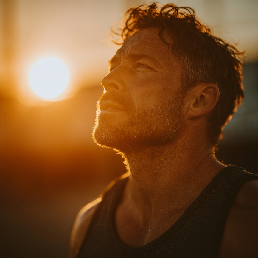 Чоловіки середнього віку виконують йогу